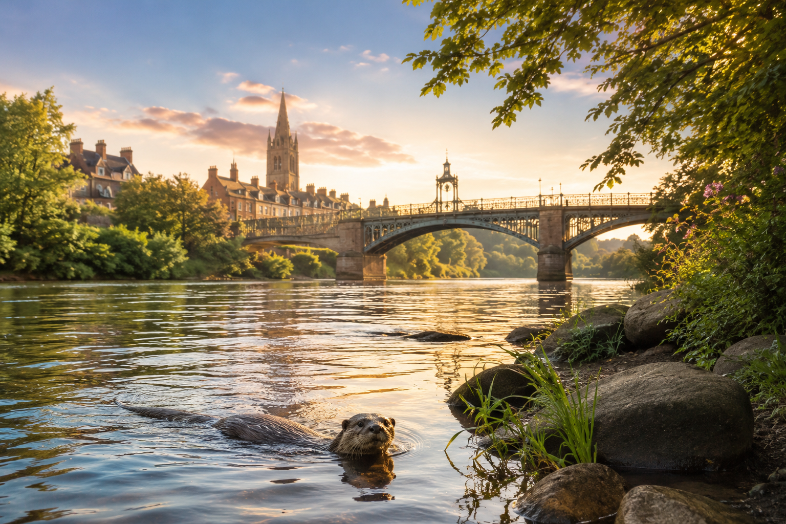 The River Dee and bridge in Chester